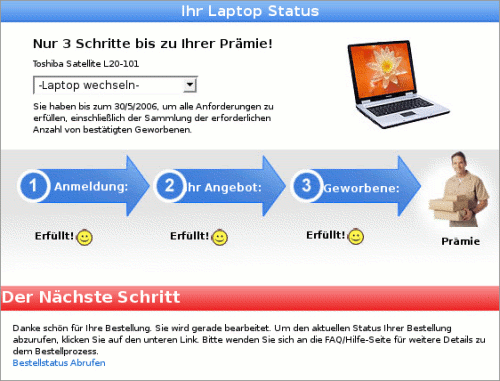 Freepay (Laptop kostenlos): iPod bestellen